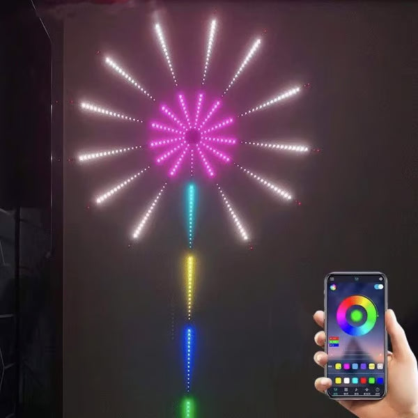 WiFi Bluetooth Smart Fireworks Led Light