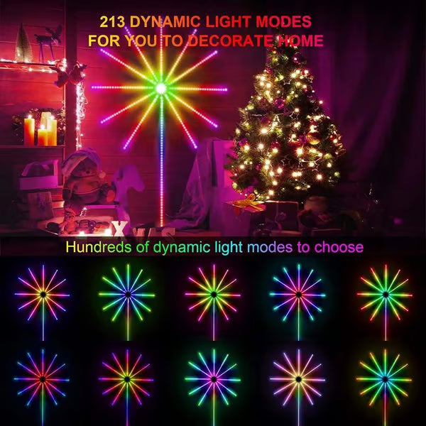 WiFi Bluetooth Smart Fireworks Led Light