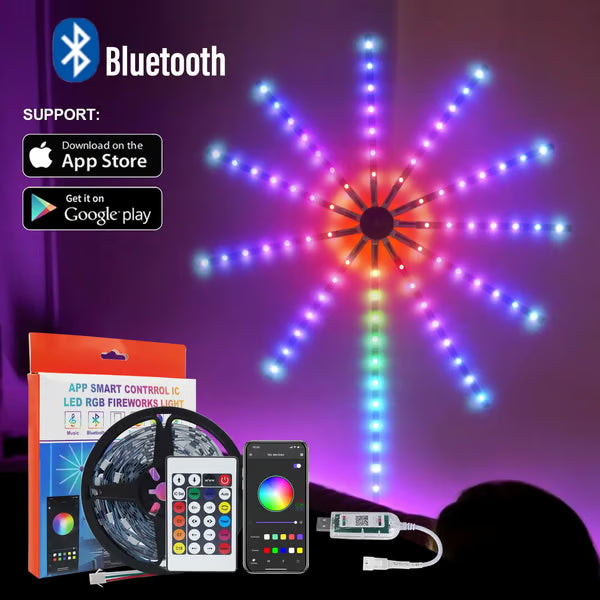 WiFi Bluetooth Smart Fireworks Led Light