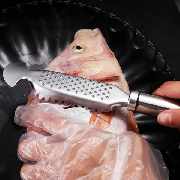 2-in-1 Stainless Steel Fish Scaler + Ginger Grater