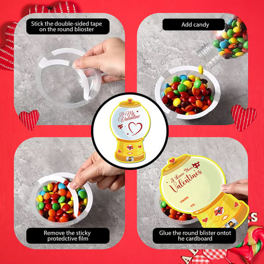 Valentine's Candy Cards Gift Set