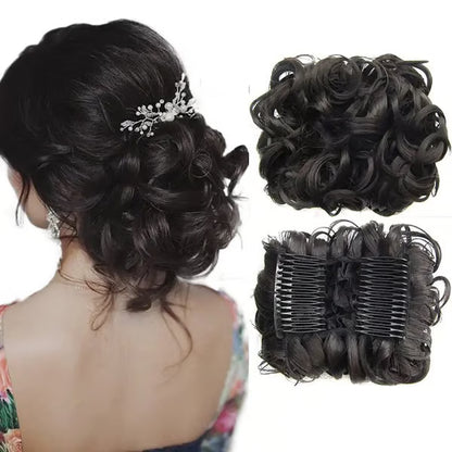 Messy Curly Dish Bun Splendoraq