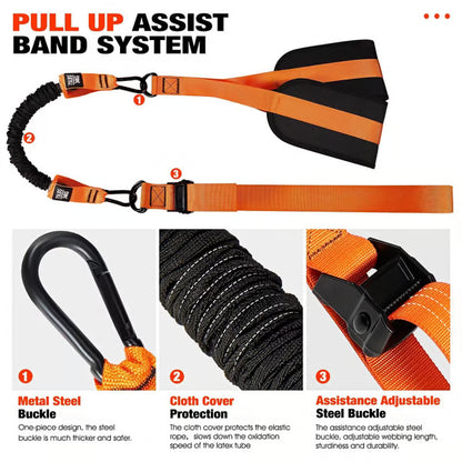 Heavy-duty Pull Up Workout Band（Load capacity: 50 lbs)