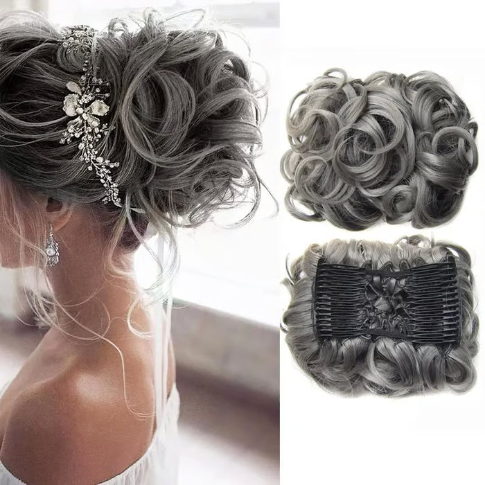 Messy Curly Dish Bun Splendoraq