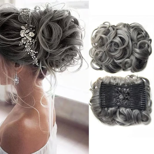 Messy Curly Dish Bun Splendoraq