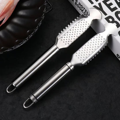 2-in-1 Stainless Steel Fish Scaler + Ginger Grater