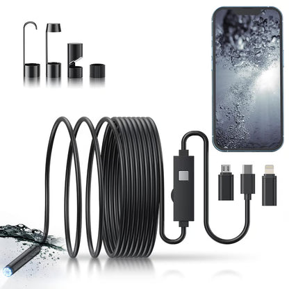 Plug-and-play endoscope camera – Compatible with Android, USB, and TC (not applicable to Apple systems)
