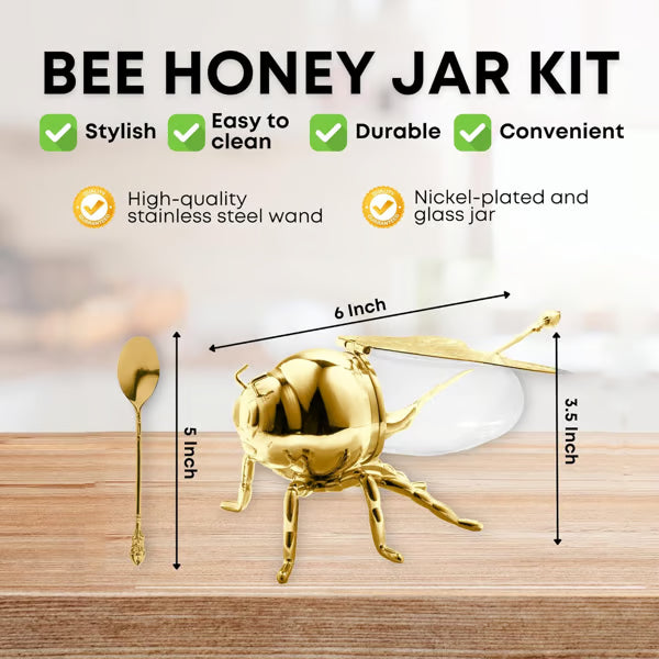 Decorative Bee-Shaped Honey Jar