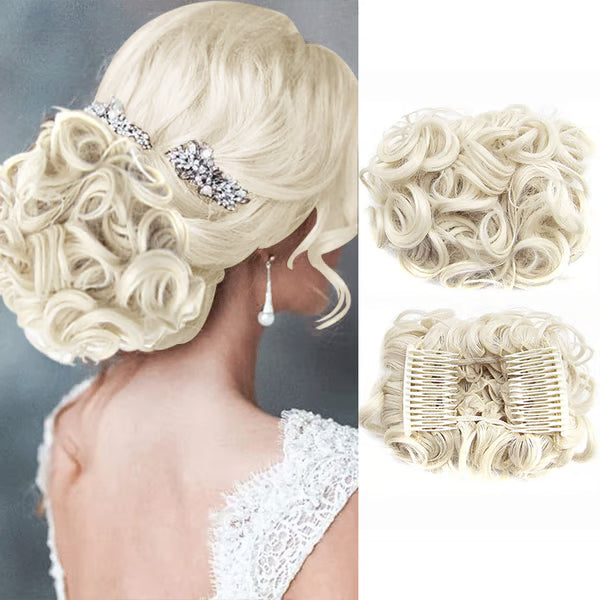 Messy Curly Dish Bun Splendoraq