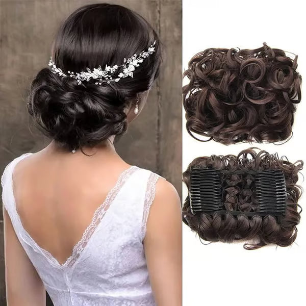 Messy Curly Dish Bun Splendoraq