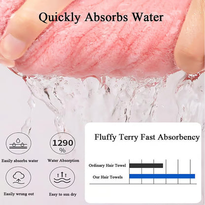New Super Absorbent Hair Towel Wrap for Wet Hair Splendoraq
