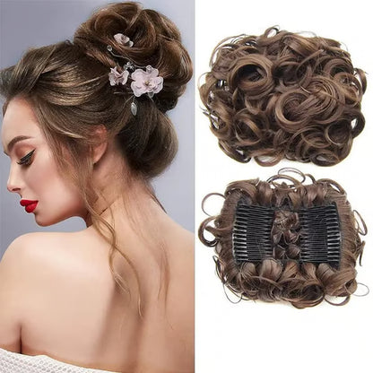 Messy Curly Dish Bun Splendoraq