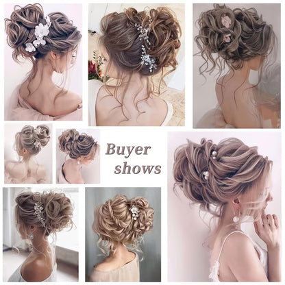 Messy Curly Dish Bun Splendoraq