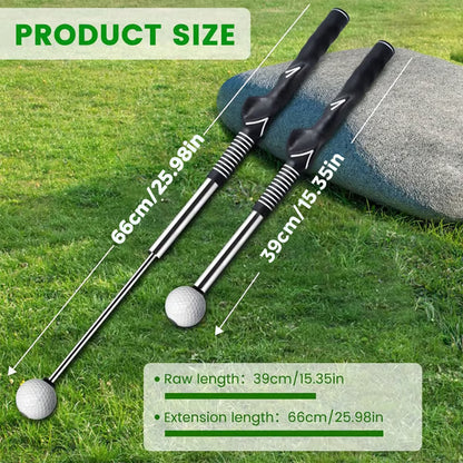 Retractable Golf Swing Training Aid