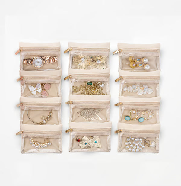 Travel Jewelry Box with Small Pouches