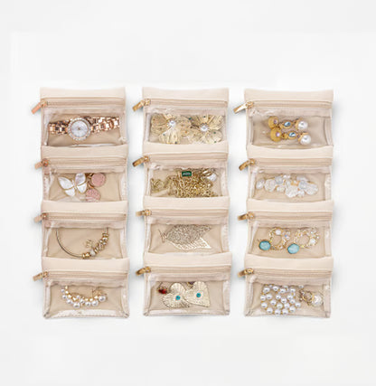 Travel Jewelry Box with Small Pouches