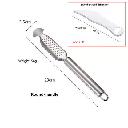 2-in-1 Stainless Steel Fish Scaler + Ginger Grater