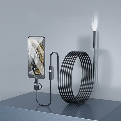 Plug-and-play endoscope camera – Compatible with Android, USB, and TC (not applicable to Apple systems)