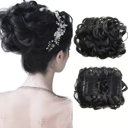 Messy Curly Dish Bun Splendoraq
