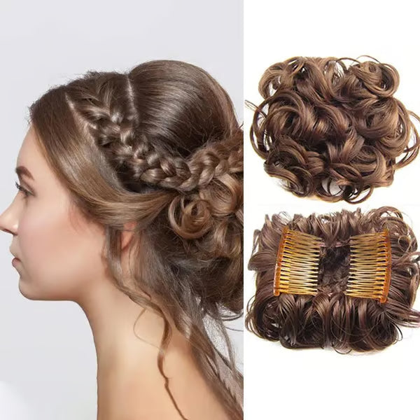 Messy Curly Dish Bun Splendoraq