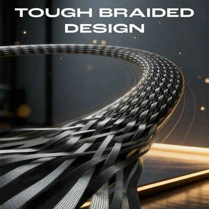 ⚡Official Authorized | MFi-Certified Cables🔥 2-in-1 Invisible Holder Charger Cable - 240W Fast Charging Cord with Built-In Phone Stand