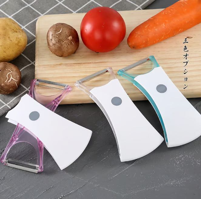 2 in1 Stainless Steel Multi-function Potato Peeler Fruit Vegetable Chopper Mini Spud Slicer Grater Shredder Dual-purpose Peeler