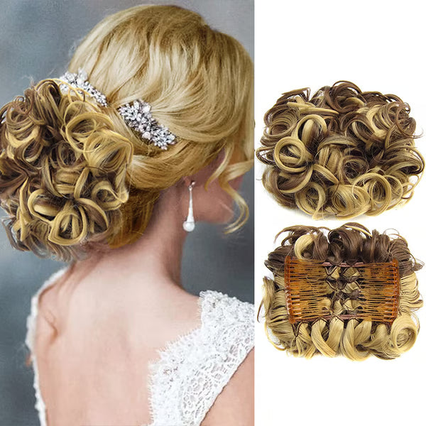 Messy Curly Dish Bun Splendoraq