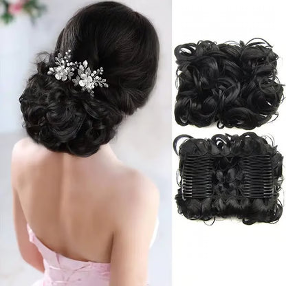 Messy Curly Dish Bun Splendoraq