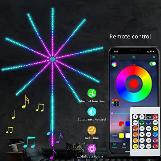 WiFi Bluetooth Smart Fireworks Led Light - Slendoraq