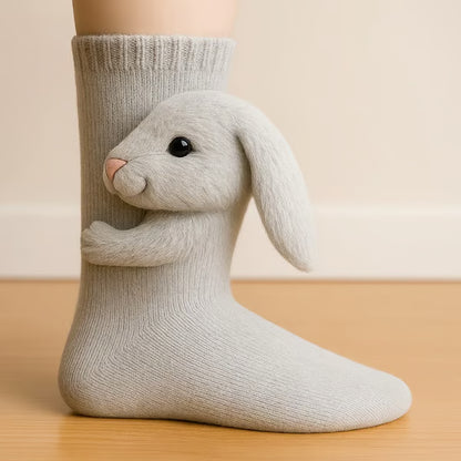 Cosy 3D Knit Animal Socks, Cute & Comfy for You or a Lovely Gift