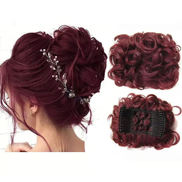 Messy Curly Dish Bun Splendoraq
