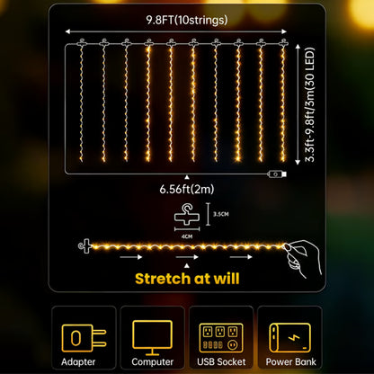 Remote-Control Led Curtain Light