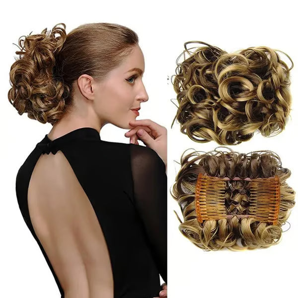 Messy Curly Dish Bun Splendoraq