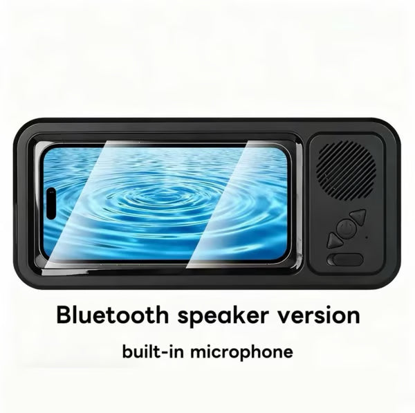 Shower Phone Holder with Wireless Bluetooth Speaker