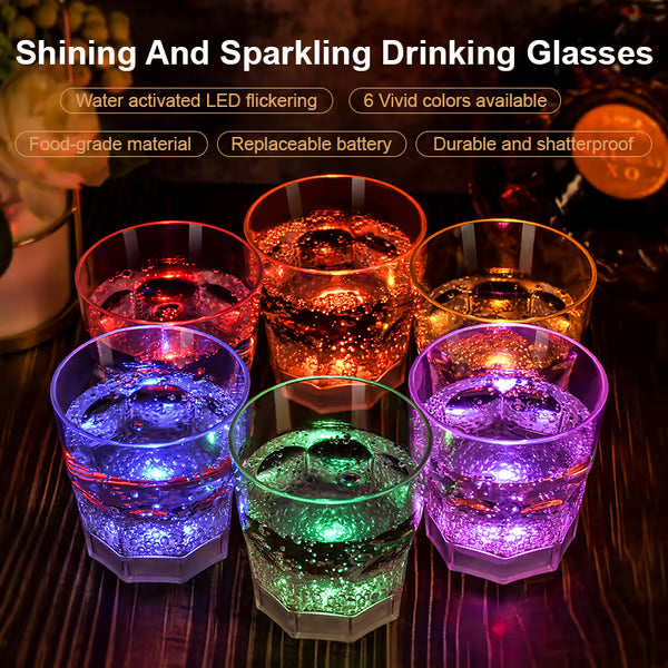 LED Light Up Cups Wine Champagne Glass