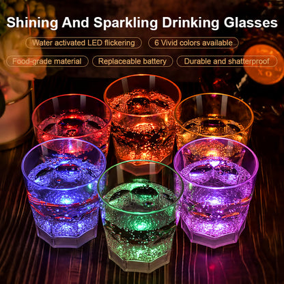 LED Light Up Cups Wine Champagne Glass