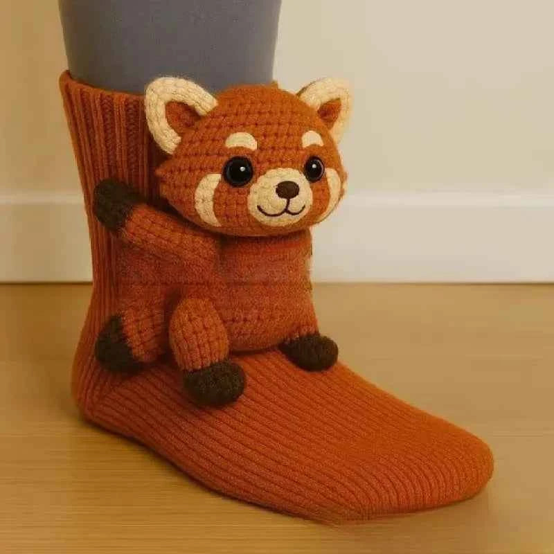 Cosy 3D Knit Animal Socks, Cute & Comfy for You or a Lovely Gift