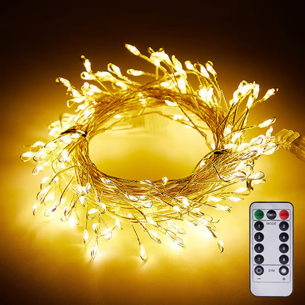LED Copper Wire Firecracker Light String - Slendoraq