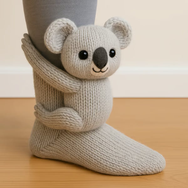 Cosy 3D Knit Animal Socks, Cute & Comfy for You or a Lovely Gift