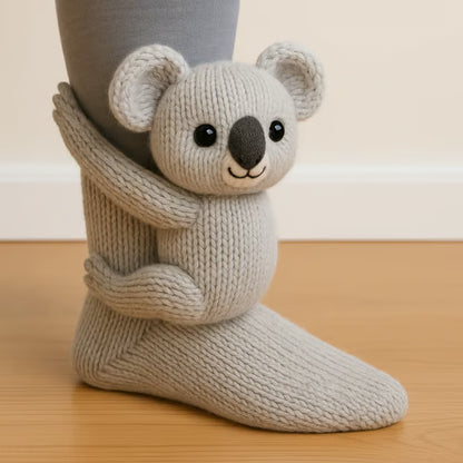 Cosy 3D Knit Animal Socks, Cute & Comfy for You or a Lovely Gift