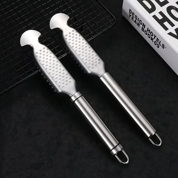 2-in-1 Stainless Steel Fish Scaler + Ginger Grater